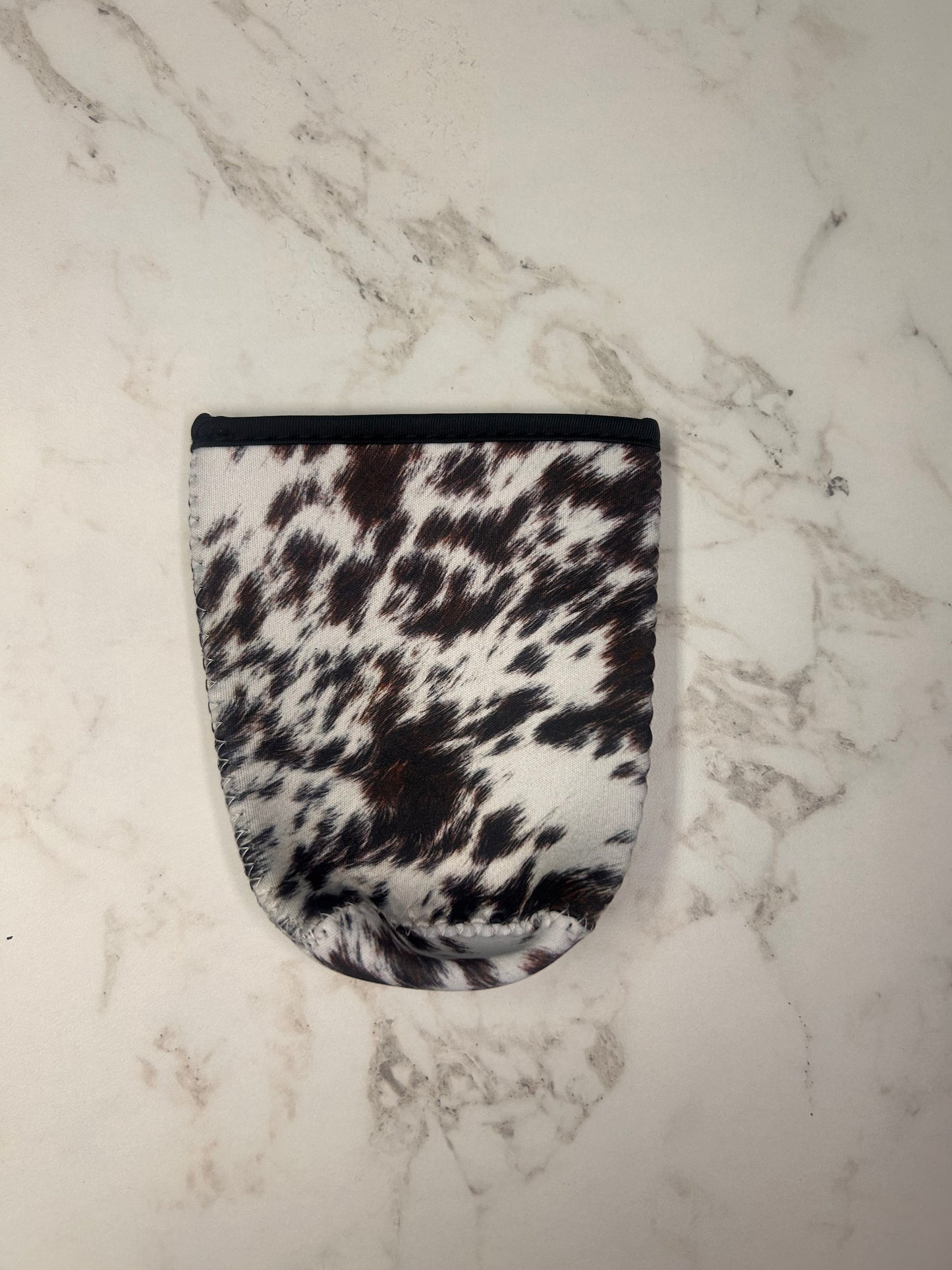Cowhide Iced Coffee Coozie (20-24oz)
