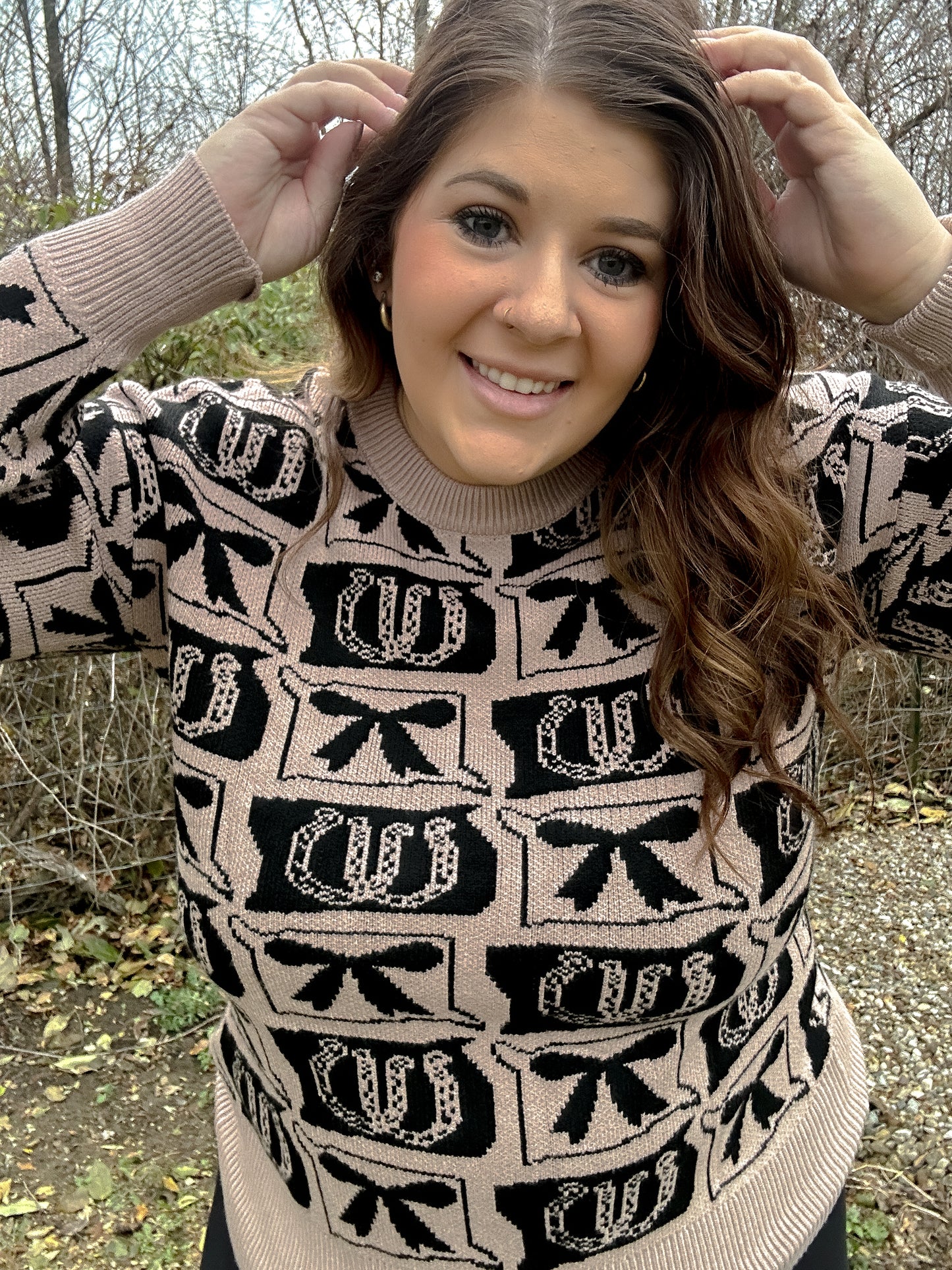 Cowboy Bow Knit Sweater