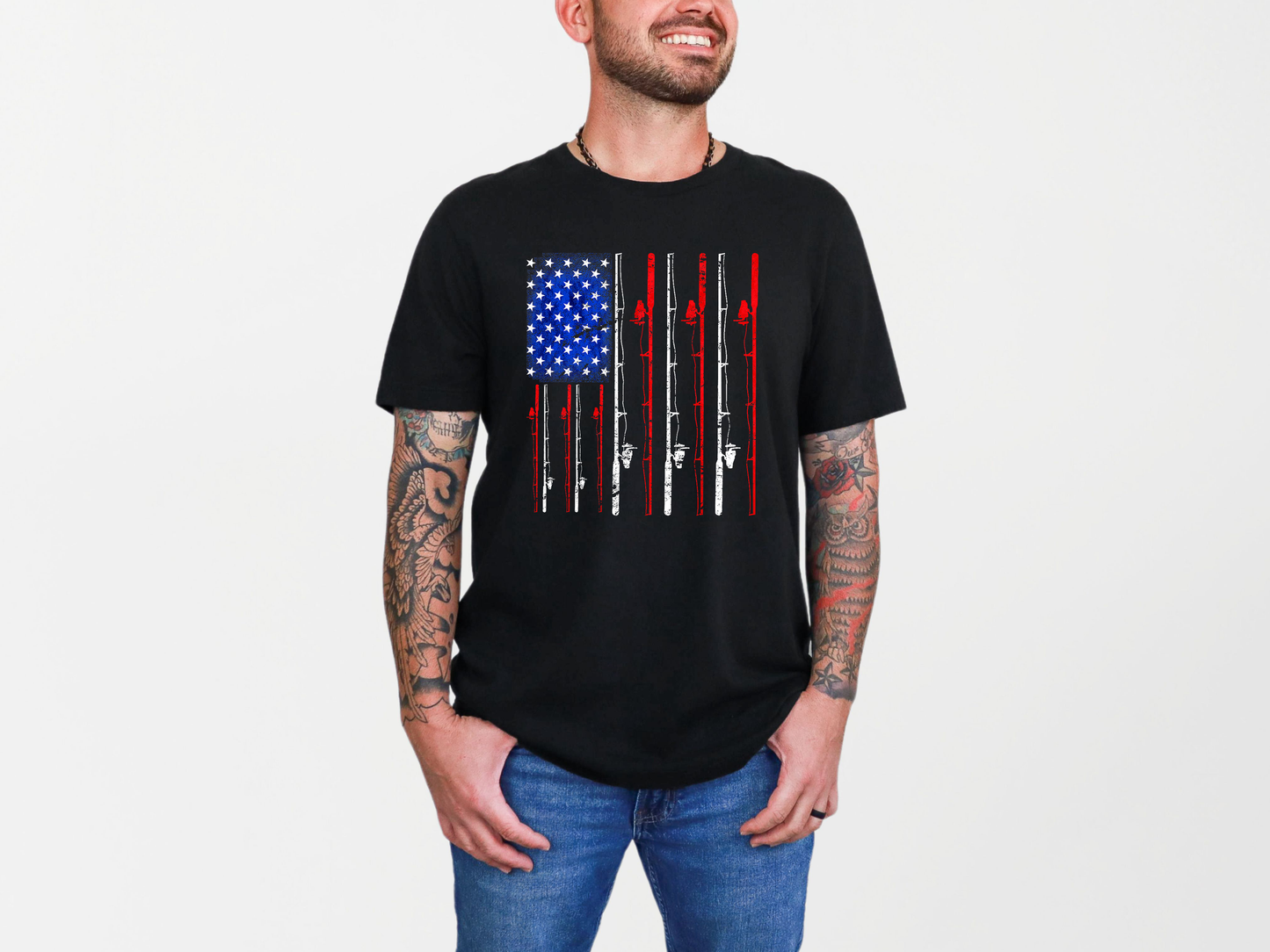 American Fishing Pole Flag