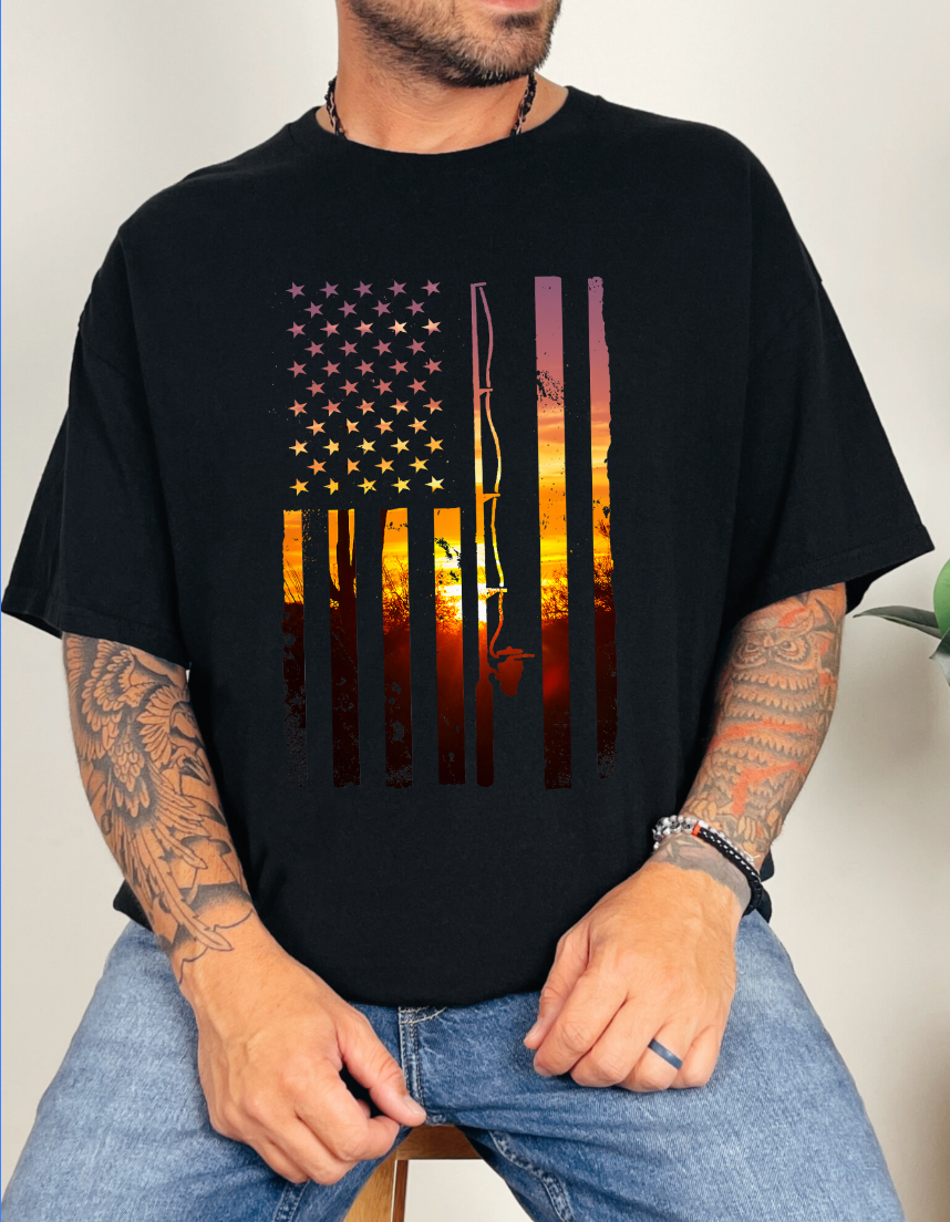 Sunset Flag Fishing