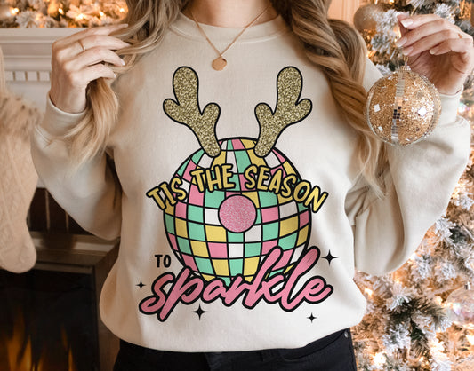 Tis The Season To Sparkle Crewneck Sweatshirt