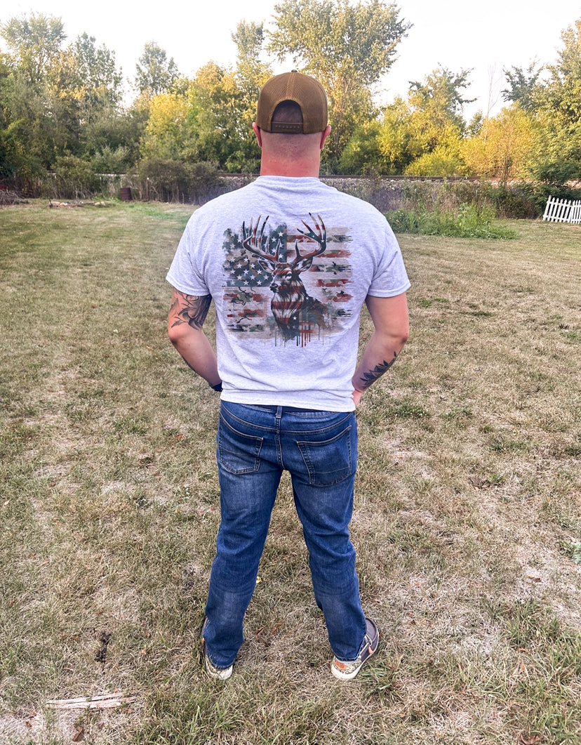 Camo American Flag Buck