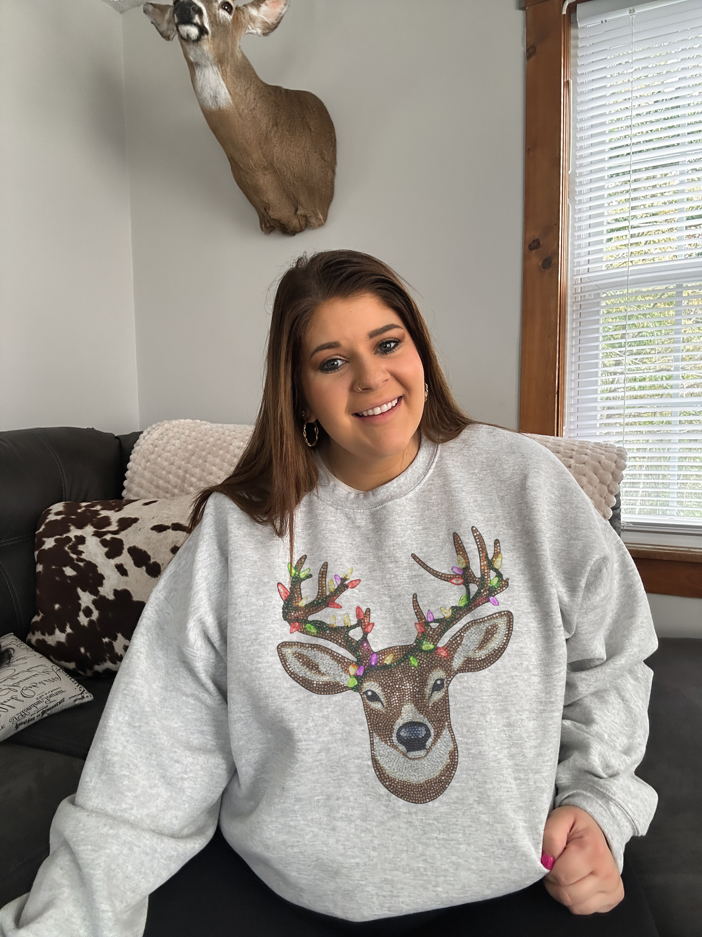 Faux Sparkle Reindeer