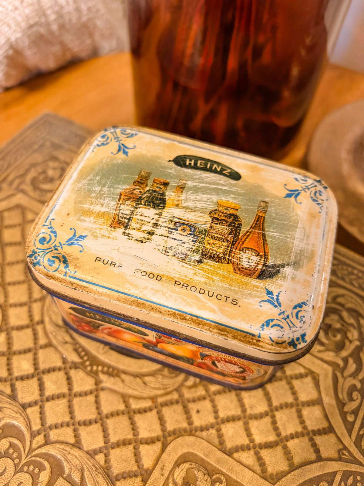 Vintage 1993 Heinz Pineapple Preserves Advertising Tin