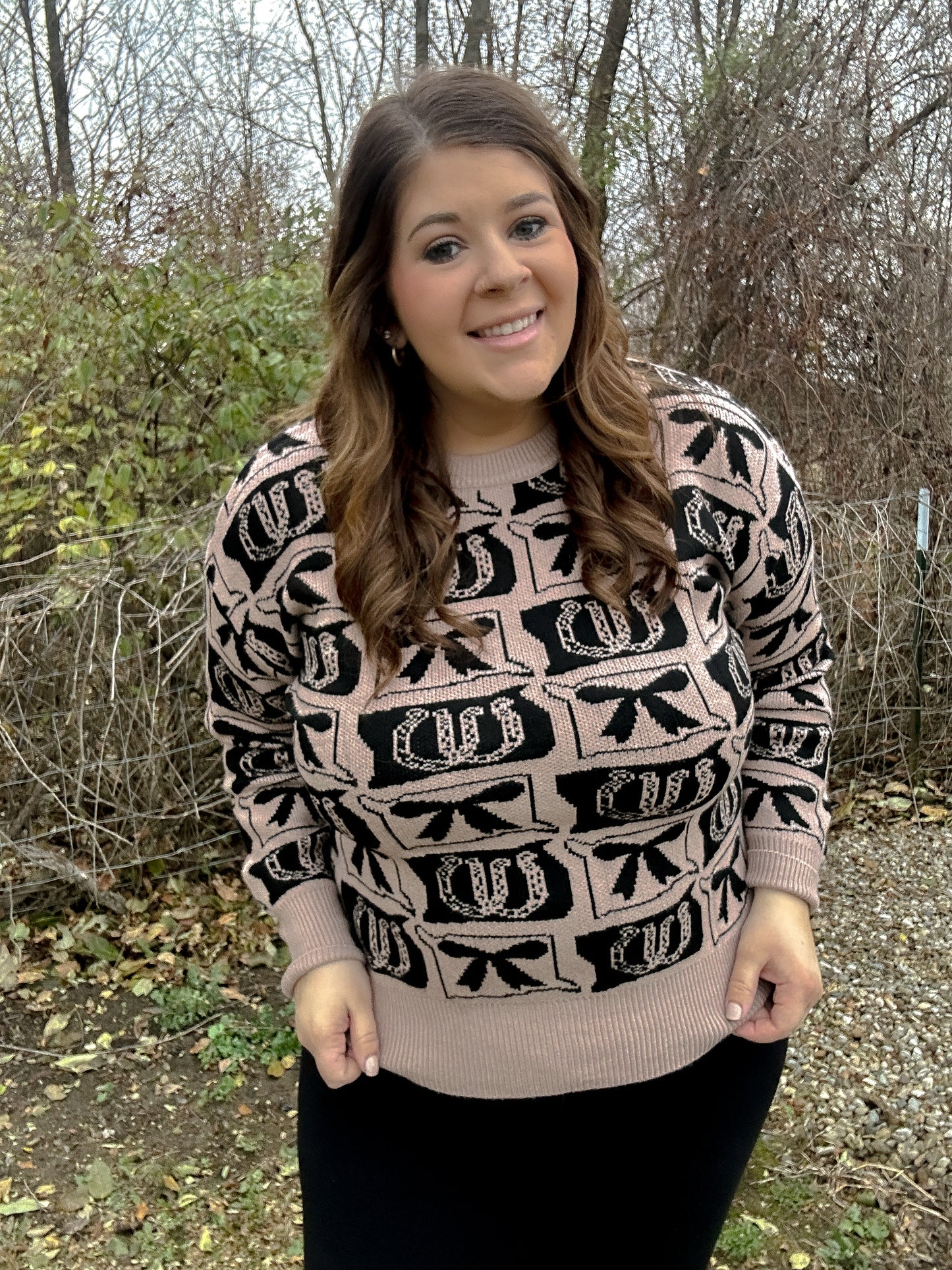 Cowboy Bow Knit Sweater