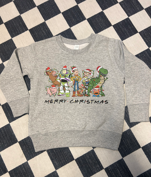 Merry Christmas Toys Toddler Crewneck