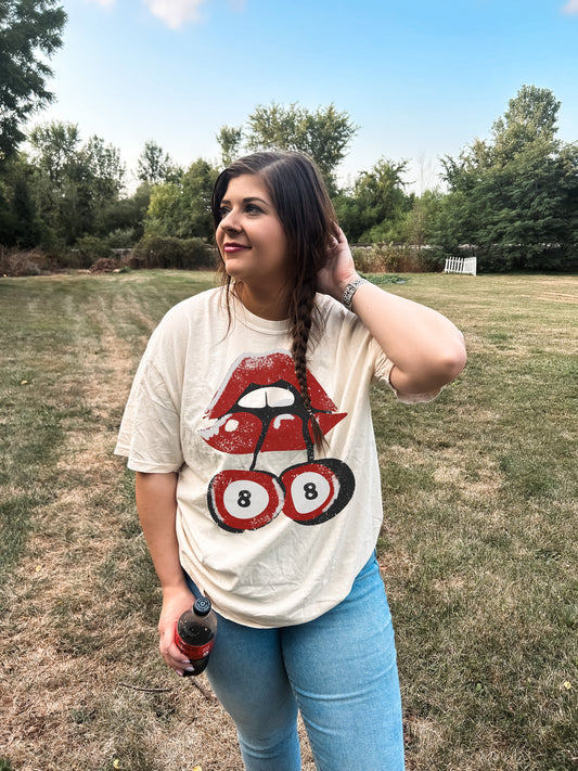 8 Ball Cherry Tee