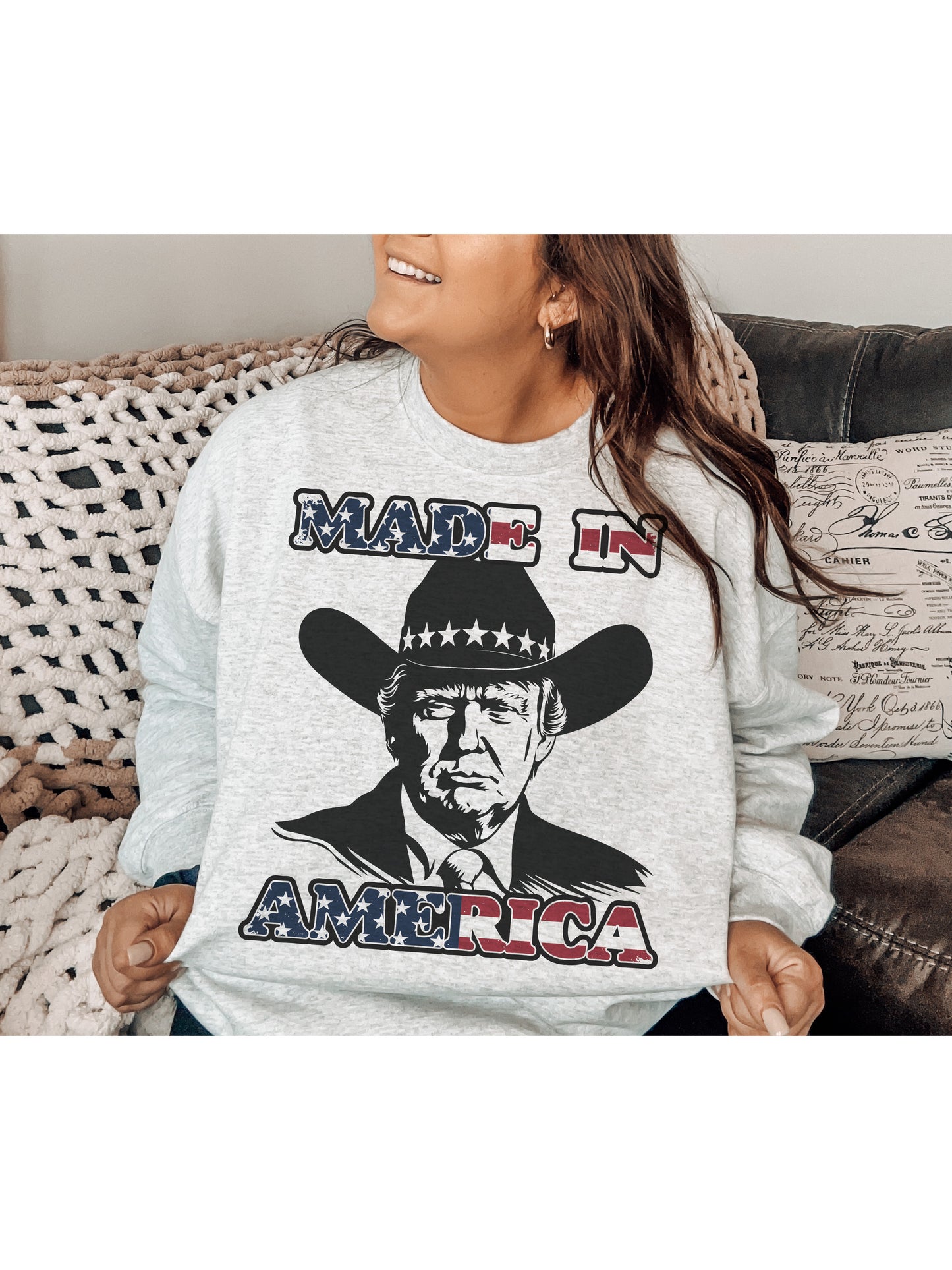 Made In America Trump Crewneck Sweatshirt