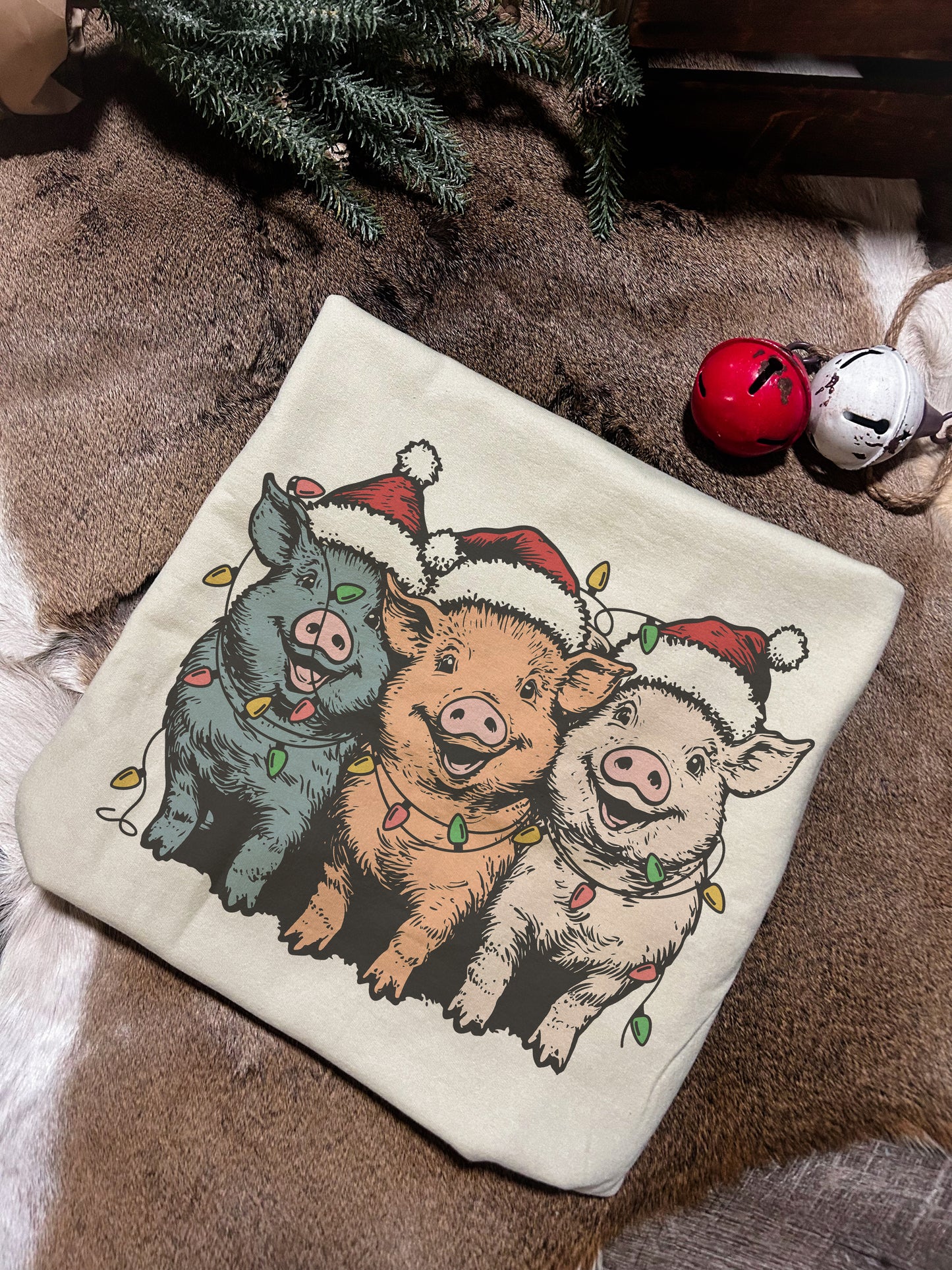 Christmas Pigs Crewneck Sweatshirt