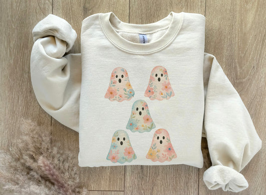 Pastel Floral Ghosts