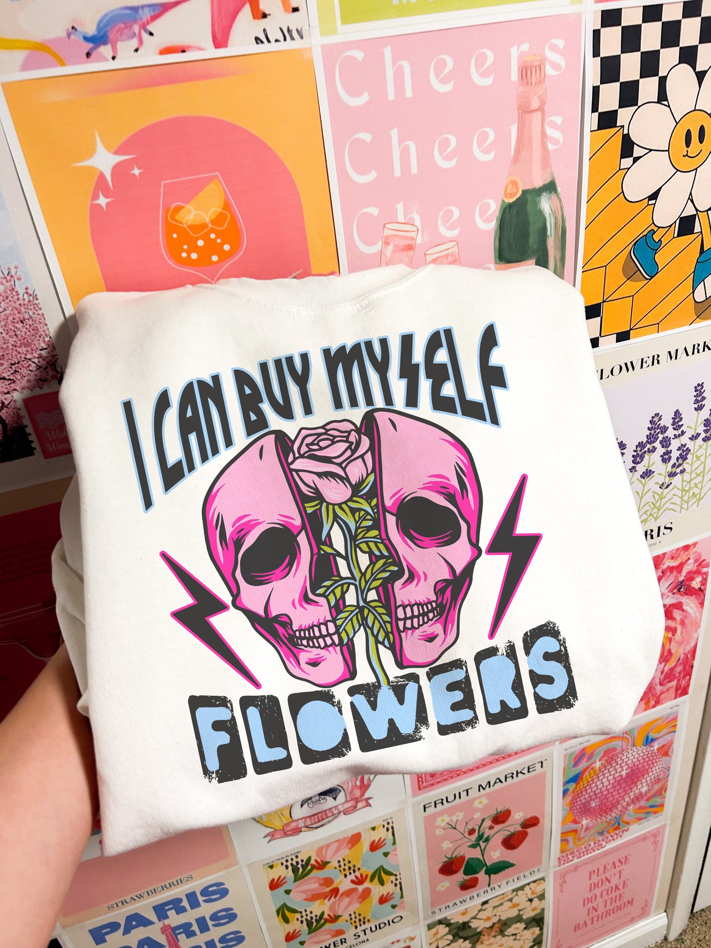 I Can Buy Myself Flowers Crewneck Sweatshirt