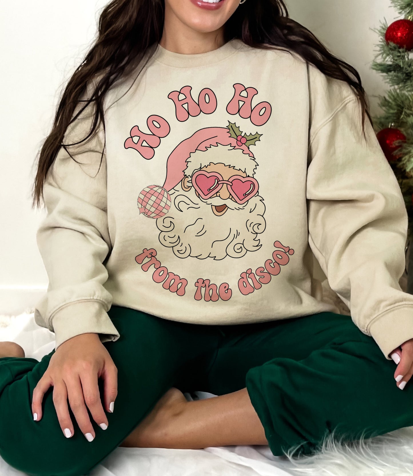 Ho Ho Ho From The Disco Crewneck Sweatshirt