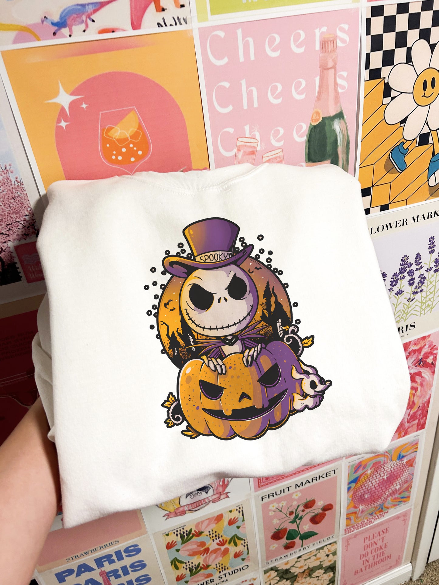 Jack Skellington Pumpkin Crewneck Sweatshirt