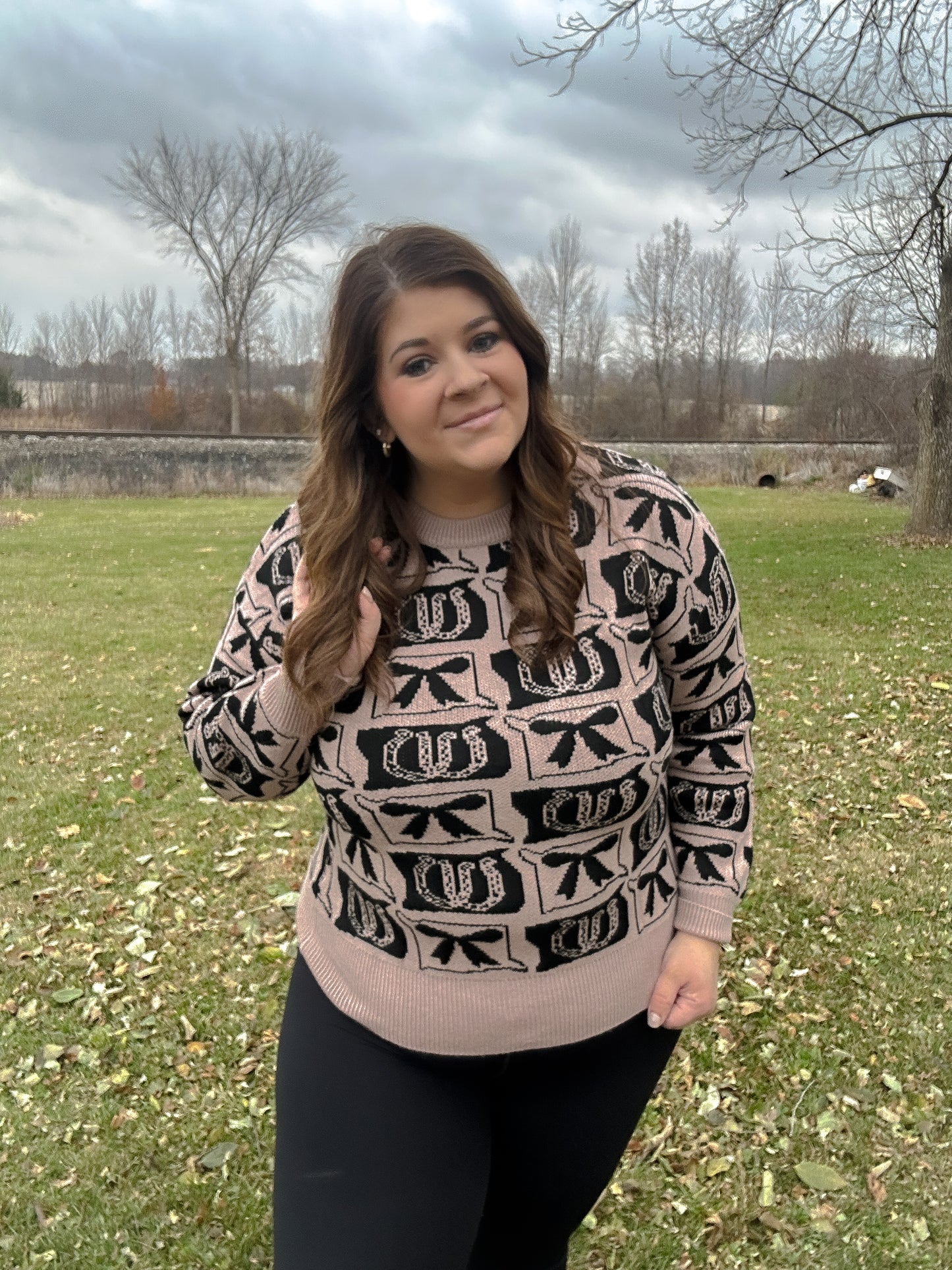 Cowboy Bow Knit Sweater