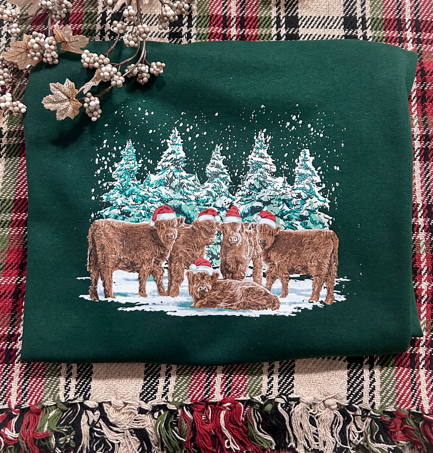 Santa’s Snow Cows Crewneck Sweatshirt