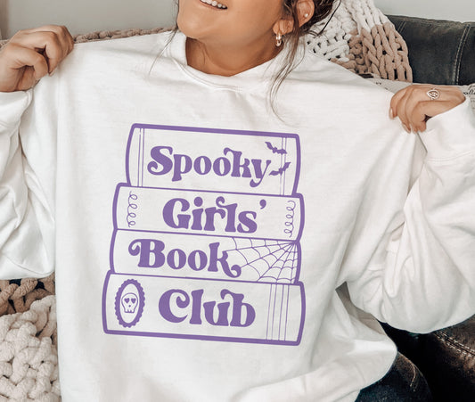 Spooky Girls Book Club Crewneck Sweatshirt