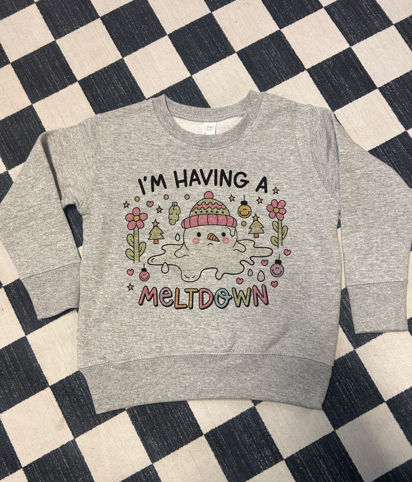 I’m Having A Meltdown Toddler Crewneck