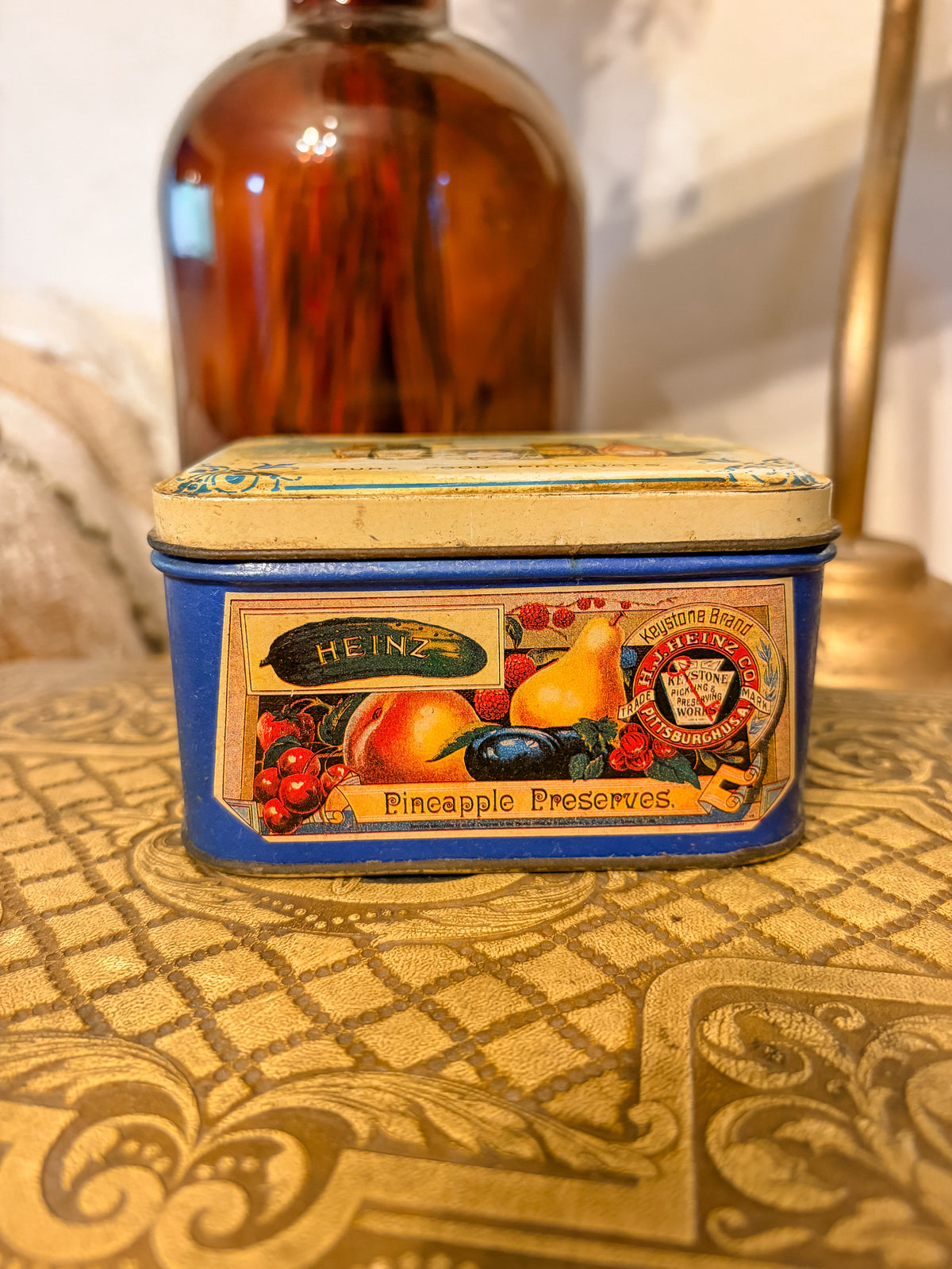 Vintage 1993 Heinz Pineapple Preserves Advertising Tin