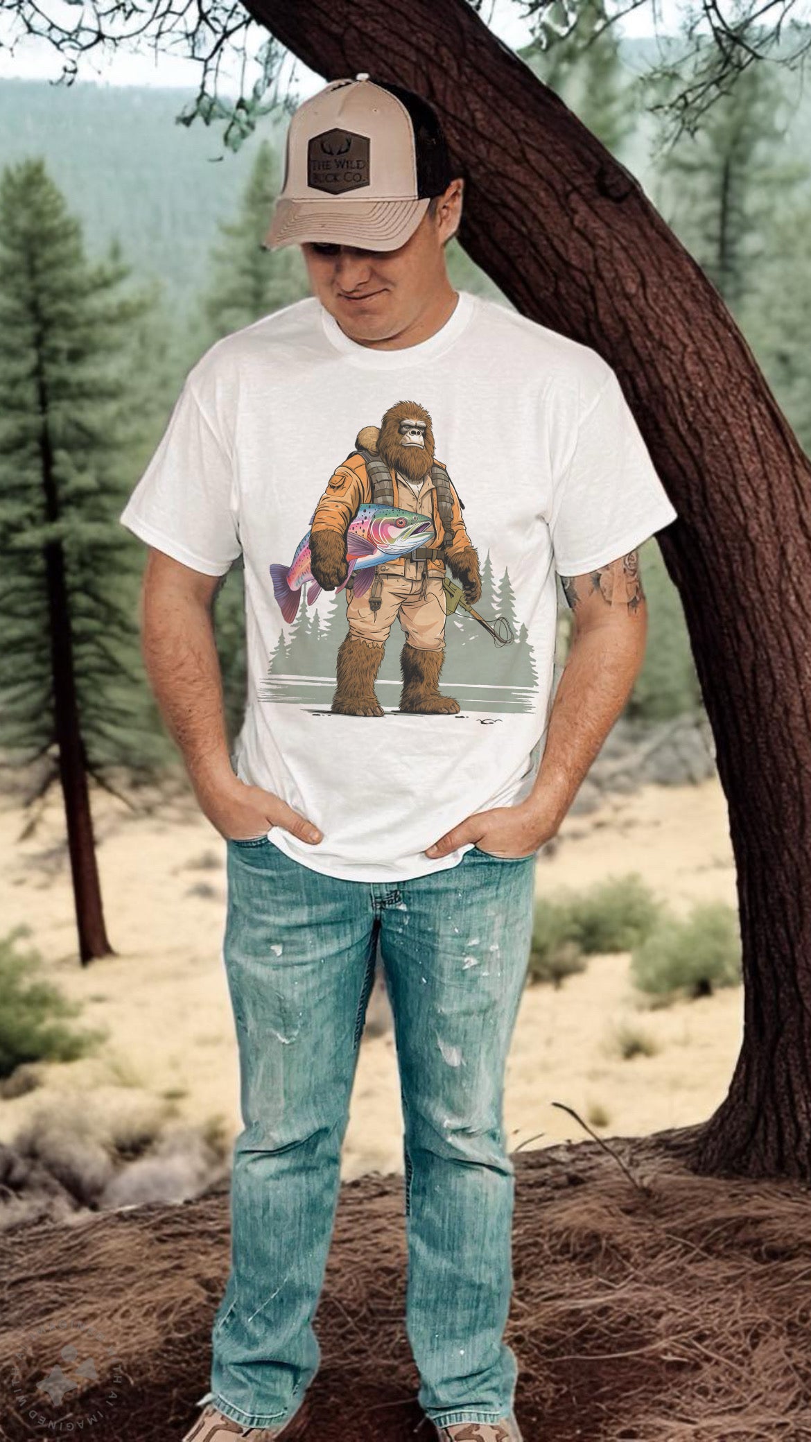 Sasquatch Fish Tee