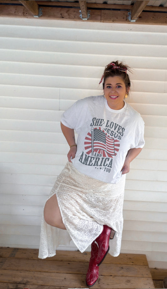 Loves Jesus And America