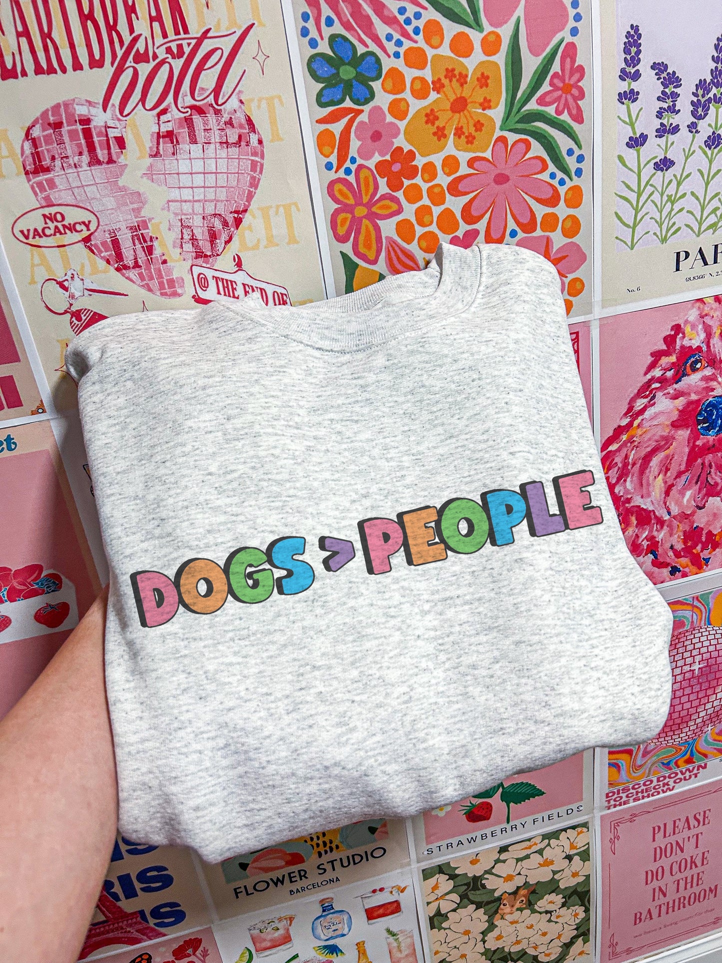 Dogs > People Crewneck Sweatshirt