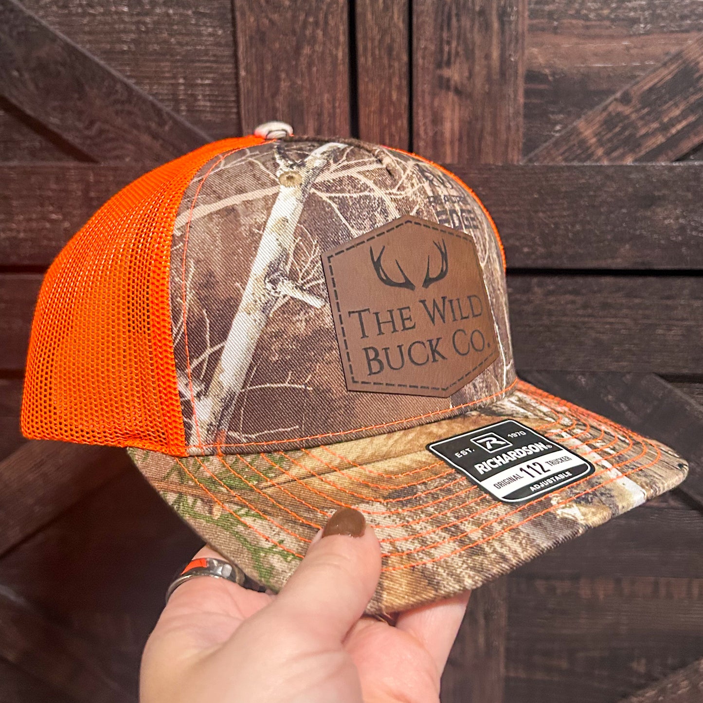 Realtree Edge Camo Neon Orange Wild Buck Co. Hat