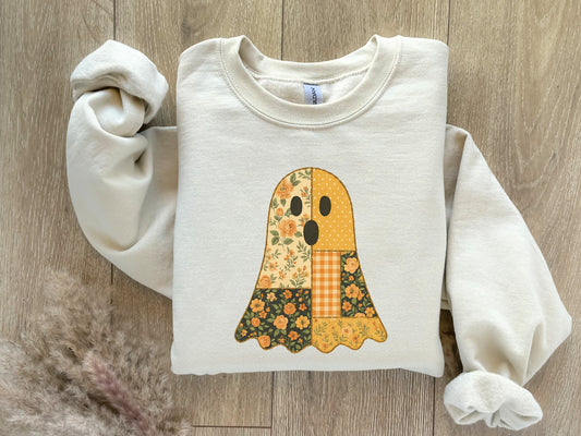 Faux Patchwork Ghost