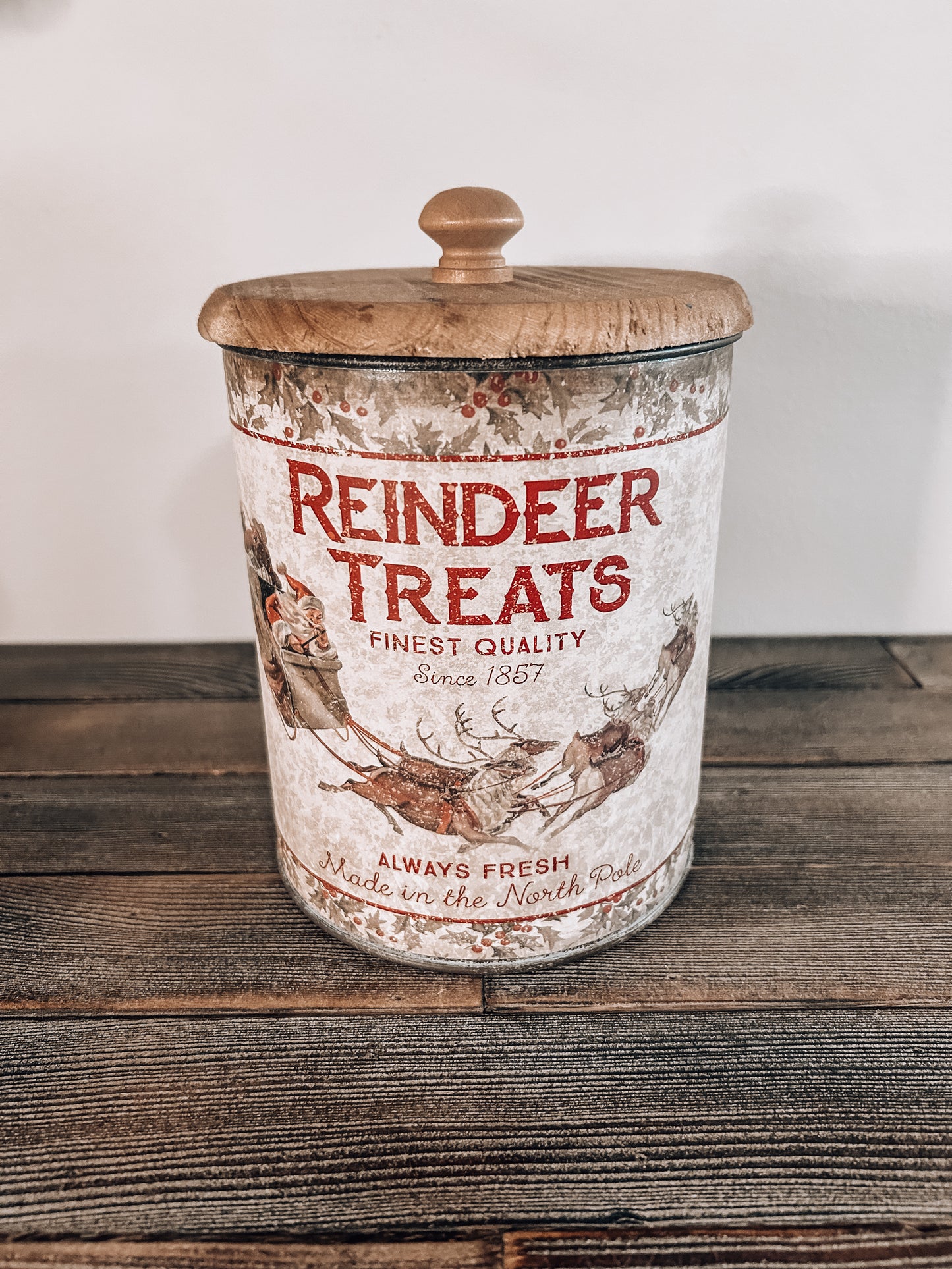 Reindeer Treats Canister