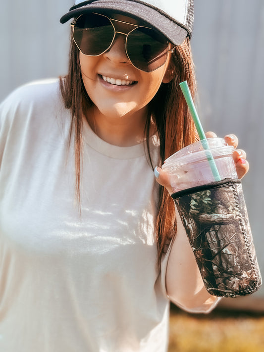 Camo Iced Coffee Coozie (20-24oz)
