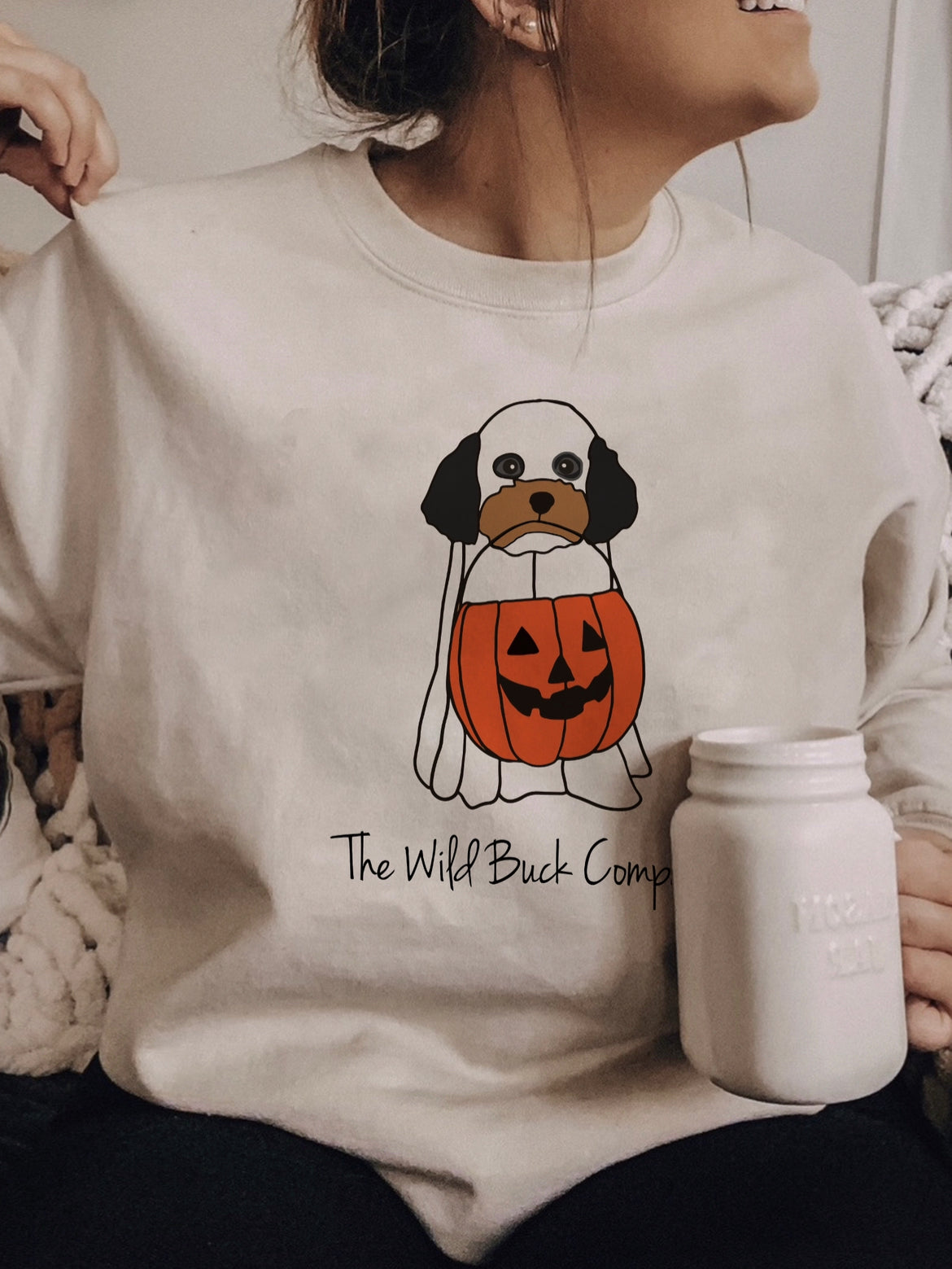 The Wild Buck Company Ghost Crewneck Sweatshirt