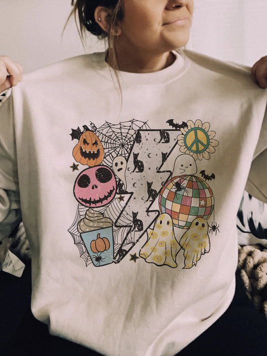 Retro Halloween Crewneck Sweatshirt