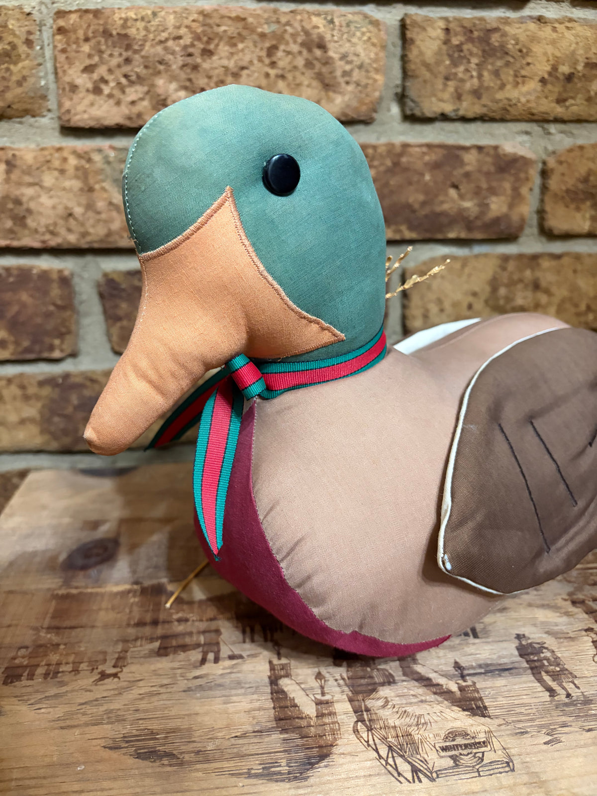 Vintage Fabric Mallard Duck
