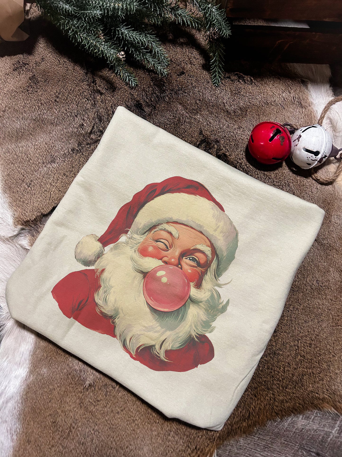 Bubblegum Santa Crewneck Sweatshirt