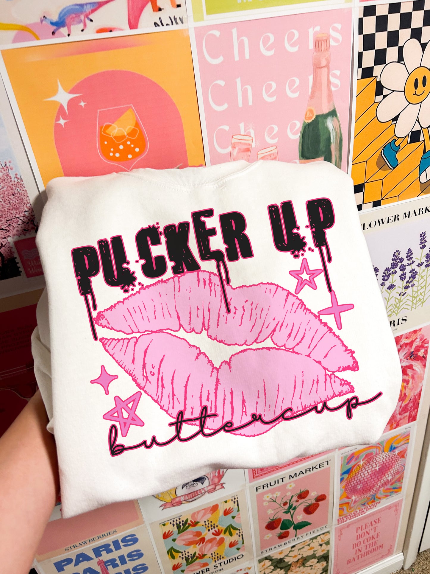 Pucker Up Buttercup Crewneck Sweatshirt