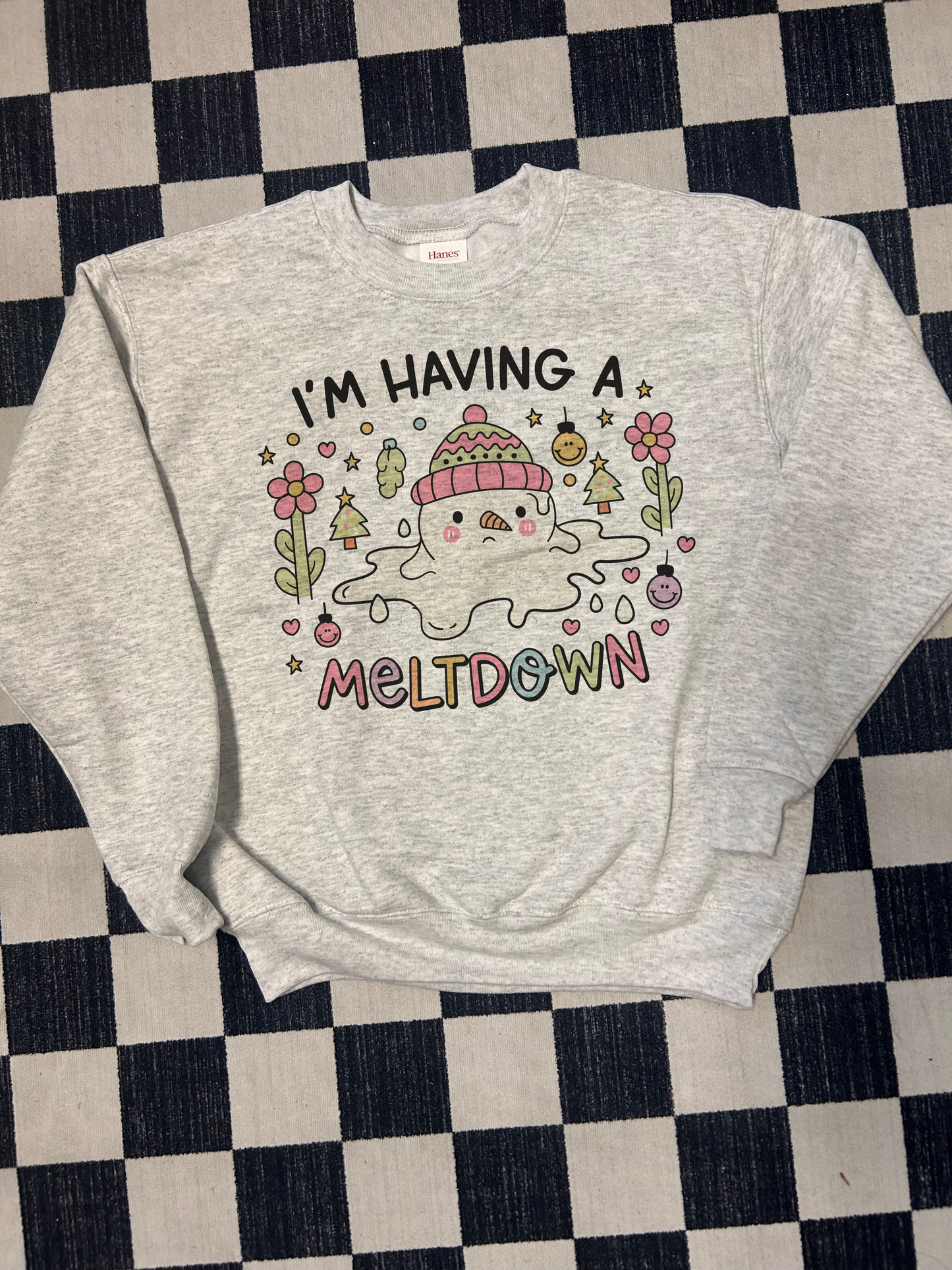 I’m Having A Meltdown Youth Crewneck