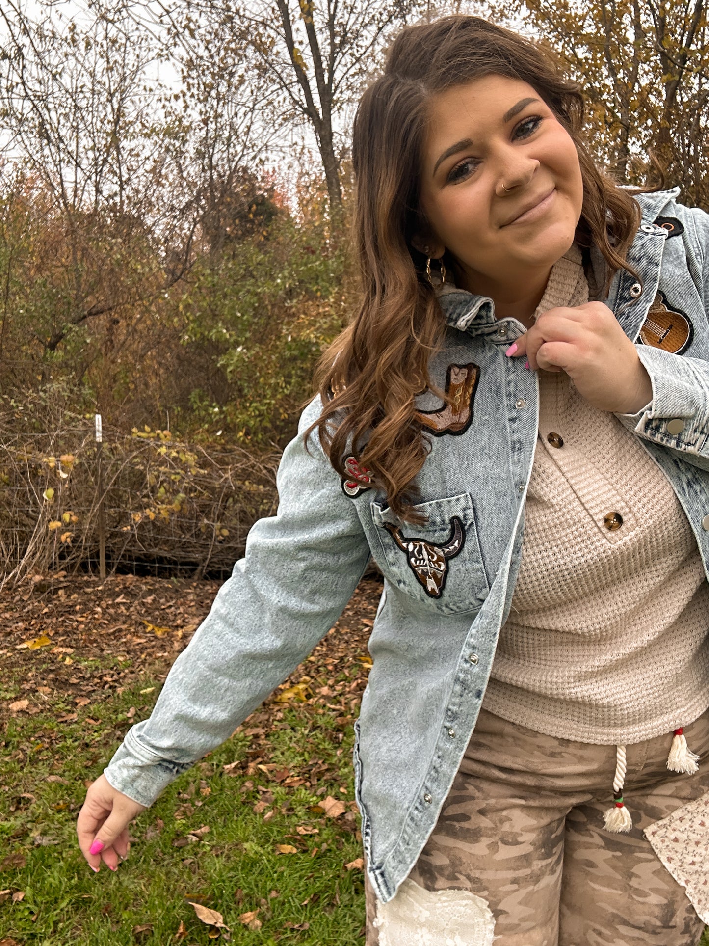 Outlaw Patchwork Denim Jacket