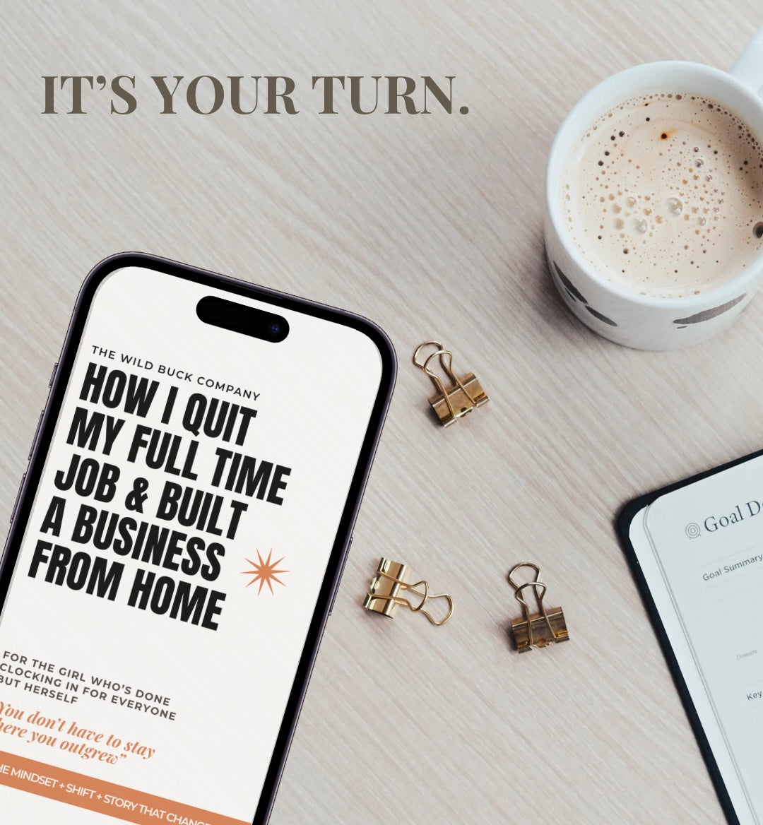How I Quit My Full Time Job & Built A Business From Home DIGITAL GUIDE