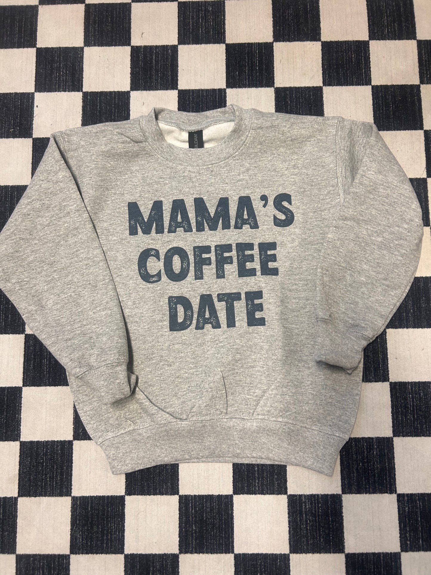 Mamas Coffee Date Youth Crewneck