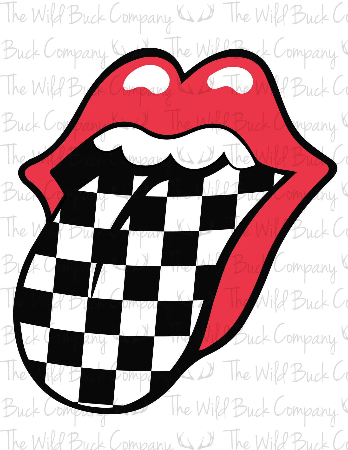 Checkered Tongue PNG Download