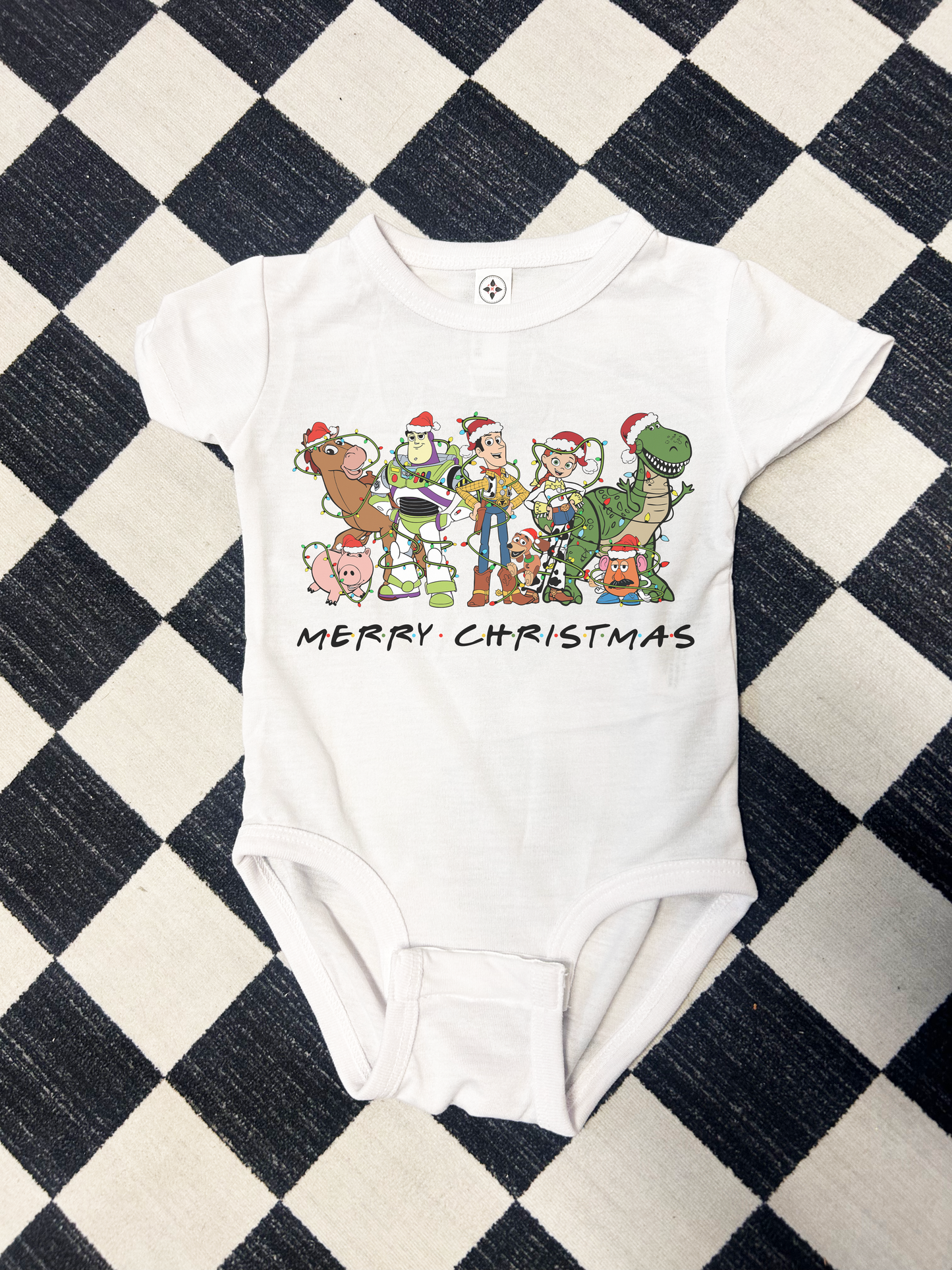 Merry Christmas Toys Onesie