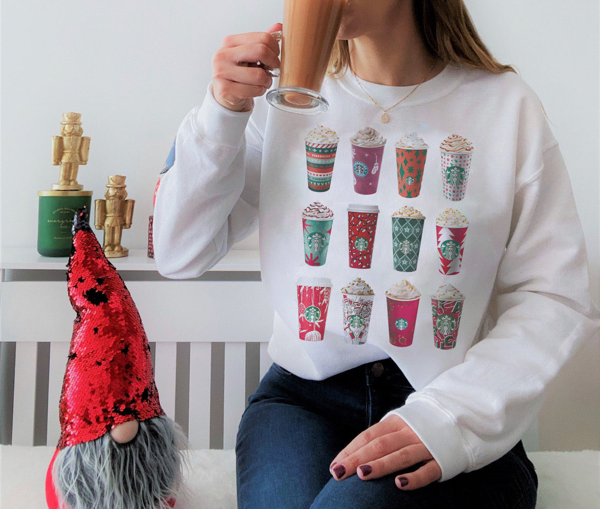 Starbucks Holiday Drinks Crewneck Sweatshirt