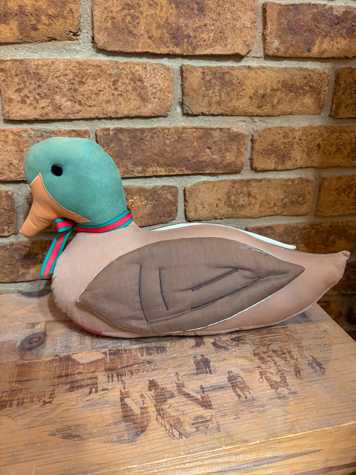 Vintage Fabric Mallard Duck