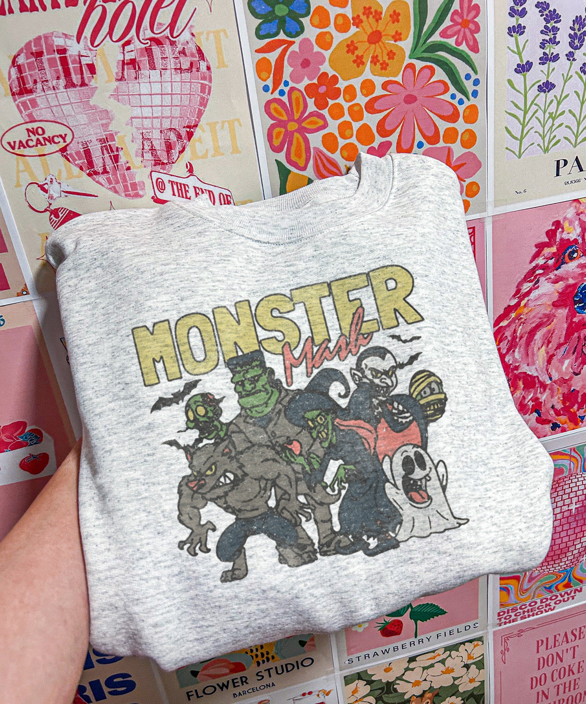 Vintage Monster Mash Crewneck Sweatshirt