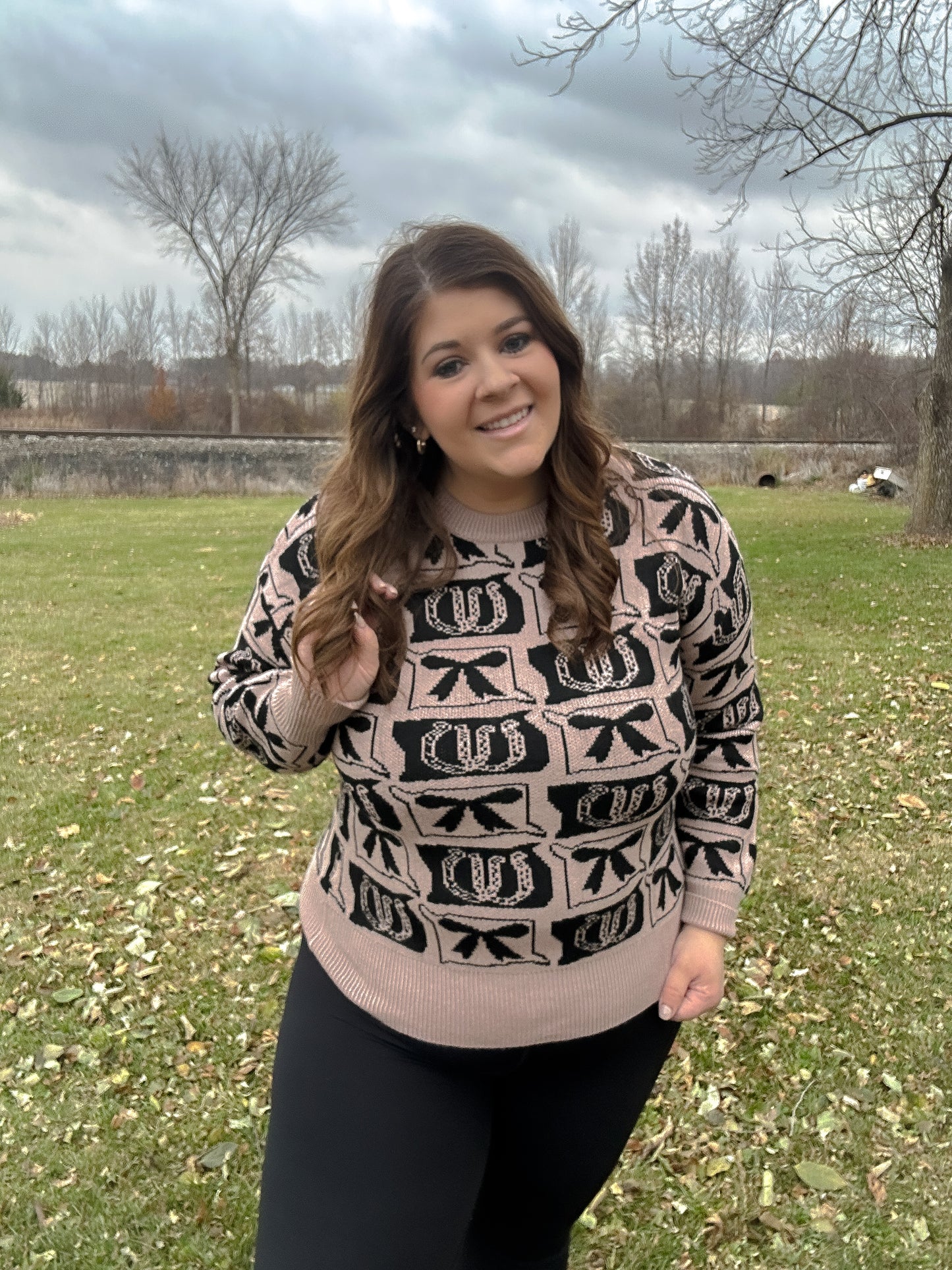 Cowboy Bow Knit Sweater