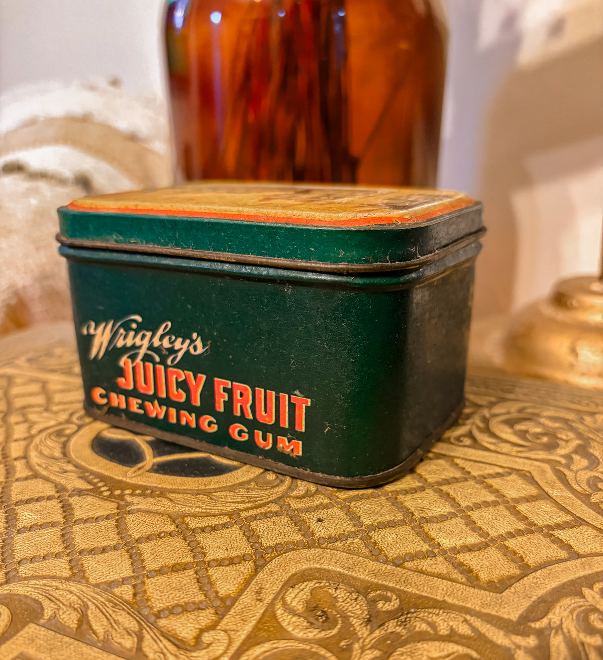 Vintage Bristol Ware Wrigley’s Juicy Fruit Advertising Tin