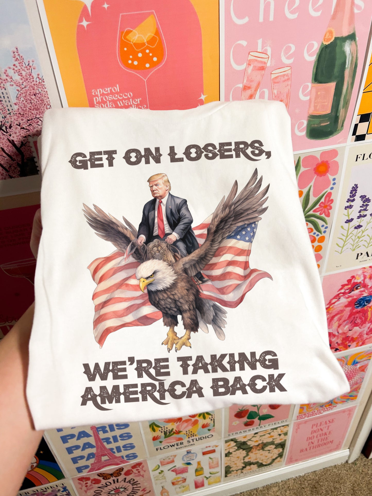 Get On Losers Eagle Trump Tee