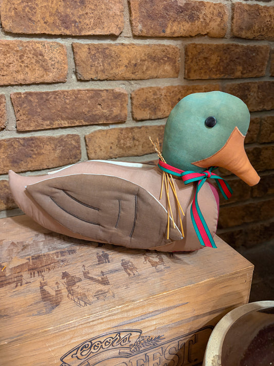 Vintage Fabric Mallard Duck