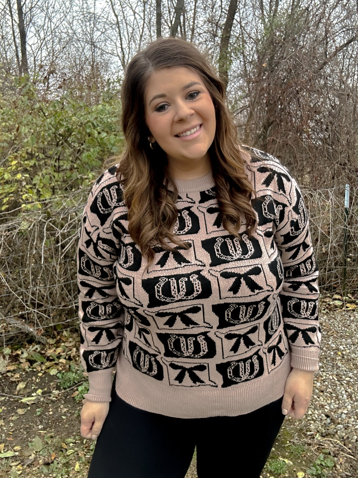 Cowboy Bow Knit Sweater