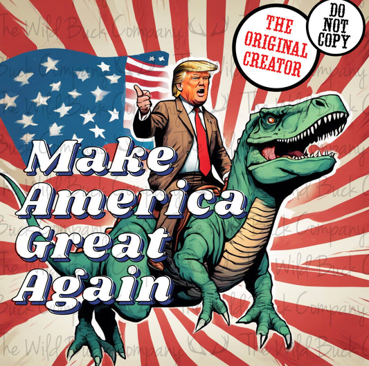 MAGA T-Rex PNG Download