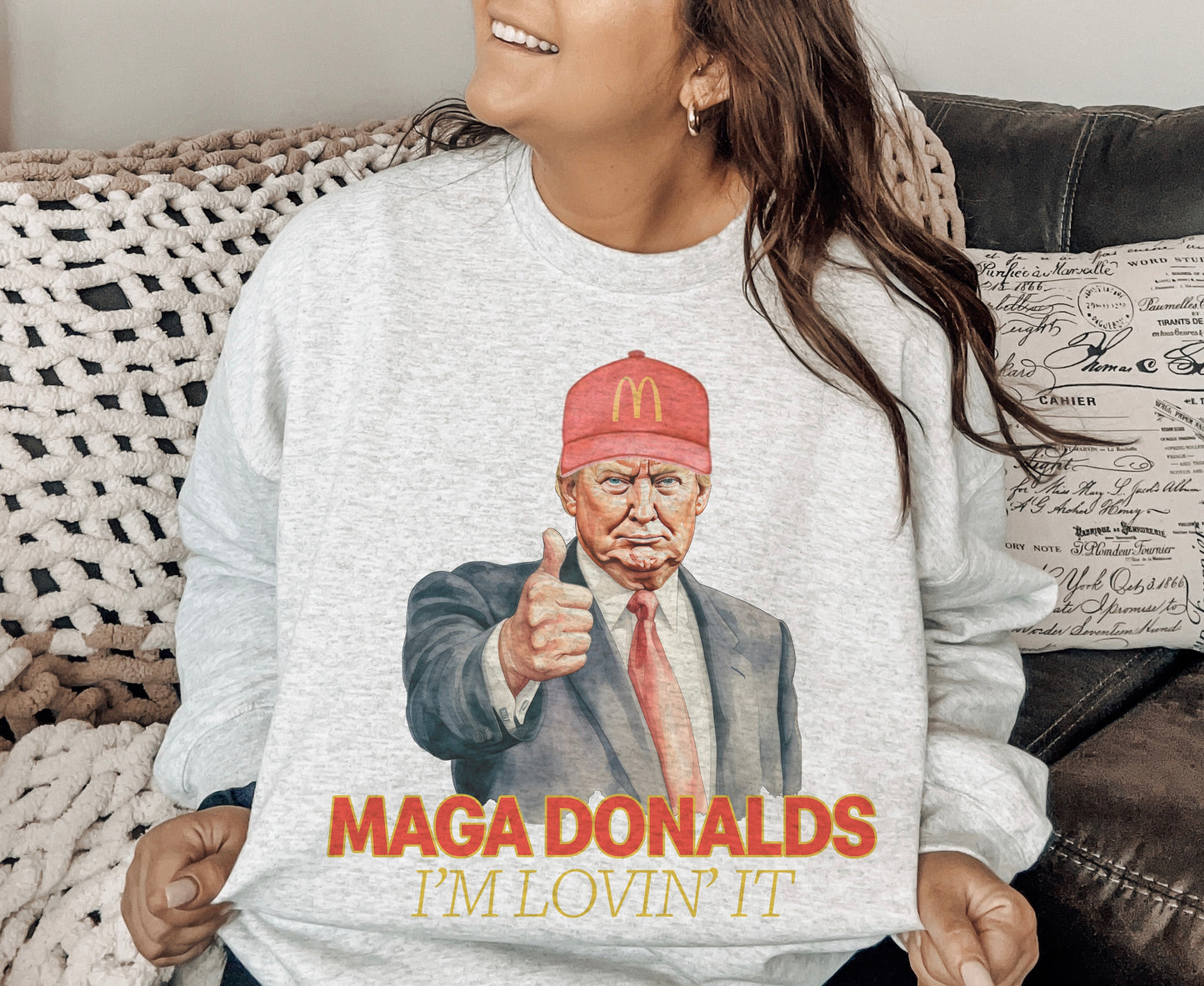 MAGA Donalds Trump Crewneck Sweatshirt